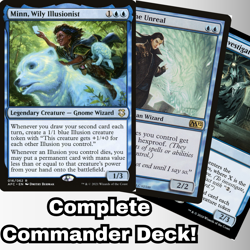 MTG Commander EDH Deck Minn, Wily Illusionist 100 Magic Cards Custom Deck Blue - Image 1