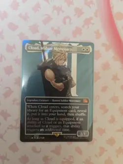 Cloud Midgar Mercenary Borderless Surge Foil Final Fantasy Mythic MTG - Image 1