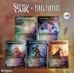 Magic The Gathering Secret Lair FINAL FANTASY Rainbow Foil Edition Card Set - Image 3