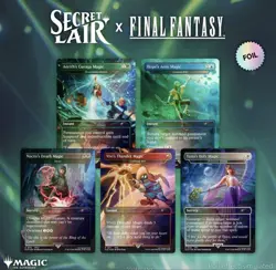 Magic The Gathering Secret Lair FINAL FANTASY Rainbow Foil Edition Card Set - Image 4