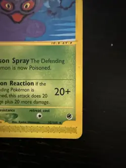 Pokemon Arbok Non-Holo Rare Card 35/165 2002 Expedition Base Set - Image 4