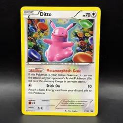 Pokemon TCG Ditto Black Star Promo Holo Card XY40 - Image 1
