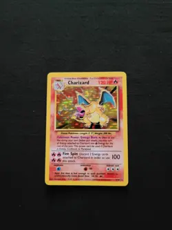 Pokemon TCG Charizard Base Set Holo Unlimited Rare Card 4/102 LP/MP💥💥💥💥💥💥 - Image 1