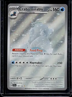 2024 Pokemon Stellar Crown Crabominable Illustration Rare #149/142 - Image 1