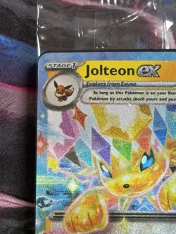Pokemon Prismatic Evolutions #30/131 Jolteon ex Double Rare Stamped Holo Sealed - Image 2