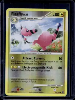 2007 Pokemon Diamond & Pearl Secret Wonders Flaaffy Reverse Holo #50/132 - Image 1