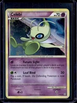 2010 Pokemon HeartGold & SoulSilver Triumphant Celebi Holo #3/102 - Image 1