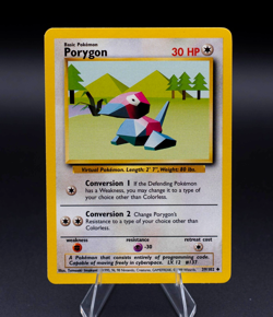 Porygon Pokemon Card Base Set 39/102 Uncommon TCG 1999 WOTC - Image 1