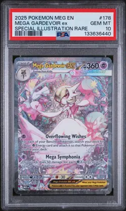 2025 POKEMON MEGA EVOLUTION SPECIAL ILLUSTRATION RARE MEGA GARDEVOIR EX PSA 10 - Image 1