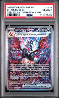 2024 POKEMON PALDEAN FATES SPECIAL ILLUSTRATION RARE #234 CHARIZARD EX PSA 10 - Image 1