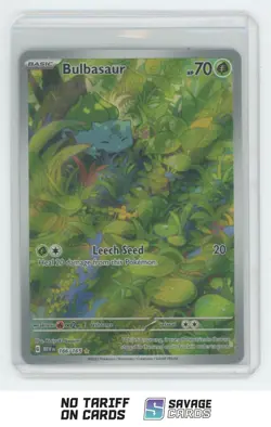 2023 Pokemon Scarlet & Violet Series - 151 Bulbasaur #166/165 Illustration Rare - Image 1