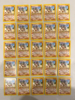 2000 WOTC POKEMON LEAGUE HITMONTOP #37 BLACK STAR PROMO LOT OF 25 UNPLAYED - Image 1