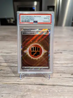 PSA 10 Japanese 256/172 Fighting Energy S12a VSTAR Universe Pokemon Card TCG SR - Image 1