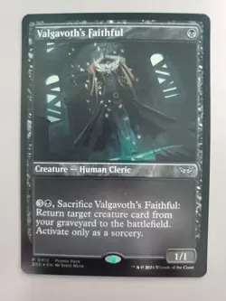 MTG Valgavoth's Faithful Duskmourn: House of Horror 0412 Foil Uncommon - Image 1