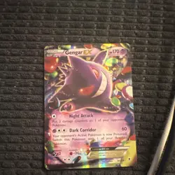 Gengar EX Ultra Rare Holo Pokemon TCG Card XY Phantom Forces 34/119 170 HP - Image 1