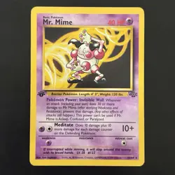 Pokemon Vintage 1st Edition Non-Holo Rare Mr. Mime 22/64 Jungle 1999 - Image 1