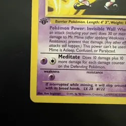 Pokemon Vintage 1st Edition Non-Holo Rare Mr. Mime 22/64 Jungle 1999 - Image 5