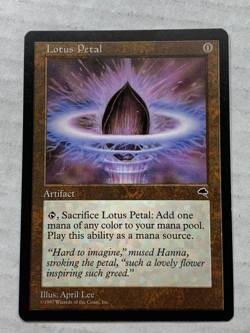 MTG Lotus Petal Tempest Regular LP Magic the Gathering - Image 1
