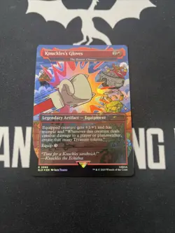 Foil Secret Lair Knuckle’s Gloves Reaver Cleaver x1 Magic Cards MTG Sonic - Image 1