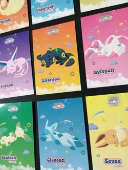 Pokemon Let's Go Eevee Database Peru Sleepy Set Eeveelutions Set US STAR HOLO - Image 2