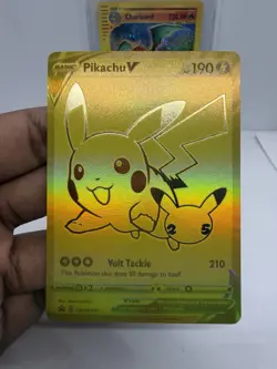 Pokemon TCG - Pikachu V SWSH145 Celebrations - Black Star Promo - NM - Image 1