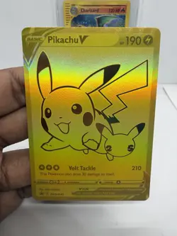 Pokemon TCG - Pikachu V SWSH145 Celebrations - Black Star Promo - NM - Image 2