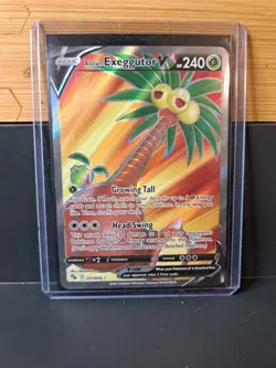 Pokemon Alolan Exeggutor V (Full Art) Pokemon GO 071/078 Holo Ultra Rare - MINT - Image 1