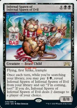 Infernal Spawn of Infernal Spawn of Evil Unsanctioned MINT MTG Magic DNA GAMES - Image 1