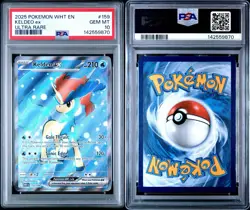 2025 POKEMON WHT EN-WHITE FLARE ULTRA RARE #159 KELDEO EX PSA 10 - Image 3