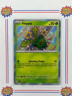 Hoppip Baby Shiny Rare Paldean Fates 096/091 Pokemon TCG - Image 1