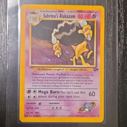 Pokemon Sabrina's Alakazam 16/132 Gym Challenge Holo Rare 2000 Stage 2 80 HP - Image 1