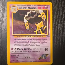 Pokemon Sabrina's Alakazam 16/132 Gym Challenge Holo Rare 2000 Stage 2 80 HP - Image 2