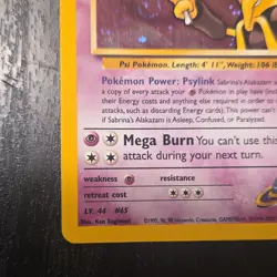 Pokemon Sabrina's Alakazam 16/132 Gym Challenge Holo Rare 2000 Stage 2 80 HP - Image 3
