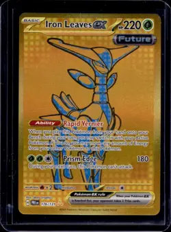 2025 Pokemon Prismatic Evolutions Iron Leaves ex #176/131 - Image 1