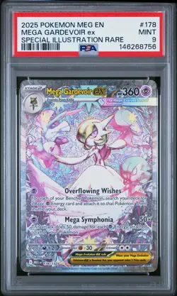2025 POKEMON MEGA EVOLUTION SPECIAL ILLUSTRATION RARE MEGA GARDEVOIR EX PSA 9 - Image 1