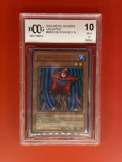 Yu-Gi-Oh 2002 Metal Raiders Unlimited Star Boy #MRD109; Rare; BCCG 10 - Image 1