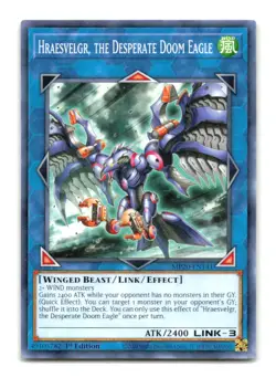 Hraesvelgr, the Desperate Doom Eagle - MP20-EN141 1st Edition - YuGiOh-LP - Image 1