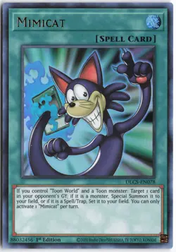 Yugioh - Mimicat DLCS-EN078 1st Edition - Dragons of Legend: The Complete Series - Image 1