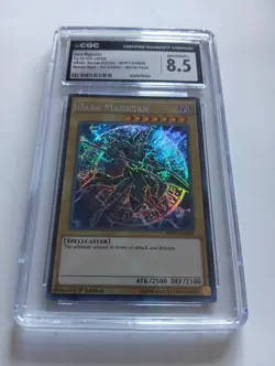 Yu Gi Oh Dark Magician Secret Rare Dark Side Of Dimensions First Edition CGC 8.5 - Image 1