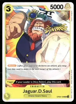 2024 Emperors in the New World Jaguar.D.Saul Character / Yellow/Ohara/Giant/Navy - Image 1
