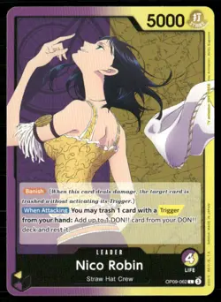 2024 Emperors in the New World Nico Robin Leader / Purple/Yellow/Straw Hat Crew - Image 1