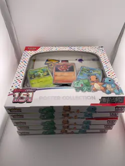 Lot Of 5 Pokemon Scarlet & Violet 151 Poster Collection Box 5 Boxes SEALED - Image 1