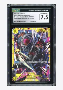 One Piece CGC 7.5 Charlotte Katakuri SEC 2024 OP03-123 OP03 Japanese - Image 1
