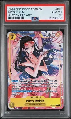 One Piece Nico Robin EB03-55 Heroines Edition English Gem Mint PSA 10 - Image 1