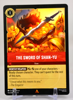 Disney Lorcana TCG Reign of Jafar The Sword of Shan Yu 152/204 Rare Regular - Image 1