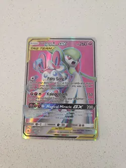 Pokemon TCG Unbroken Bonds Gardevoir Sylveon GX Full Art Holo Card 204/214 - Image 2