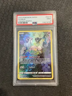 2023 Pokemon Sword Shield Crown Zenith FULL ART MEW #GG10/GG70 PSA 9 MINT - Image 4