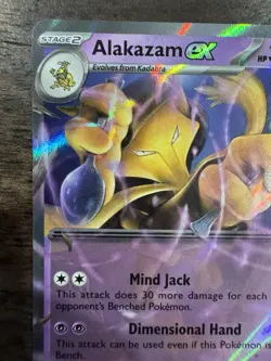 CLEAN 🔥 Error No Star Pattern - Alakazam ex 050 Promo NM Pokemon 151 Black Star - Image 5