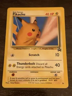 Pokemon TCG - Pikachu #26 Non-Holo Black Star (SNAP) Promo - Image 1