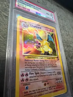 2000 Pokemon Charizard Holo Base Set II #4/130 PSA 8 NM-MT - Image 4